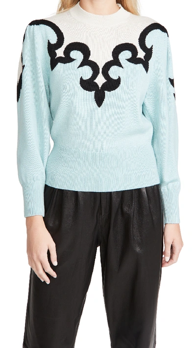 Shop Zimmermann Ladybeetle Mystic Sweater In Turquoise