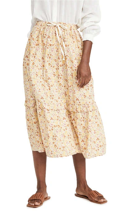 Shop Meadows Bloom Skirt In Vintage Country Floral