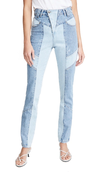Shop Retroféte Taylor Jeans In True Blue Mix