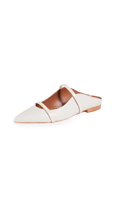 Shop Malone Souliers Maureen Flat Mules In Marble/marble