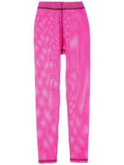 Shop À La Garçonne Mesh Leggings In Pink