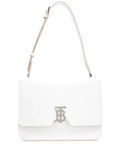 Shop Burberry Tb Shoulder Bag In White