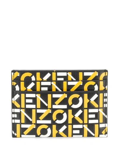 Shop Kenzo Logo Embossed Cardholder In Black