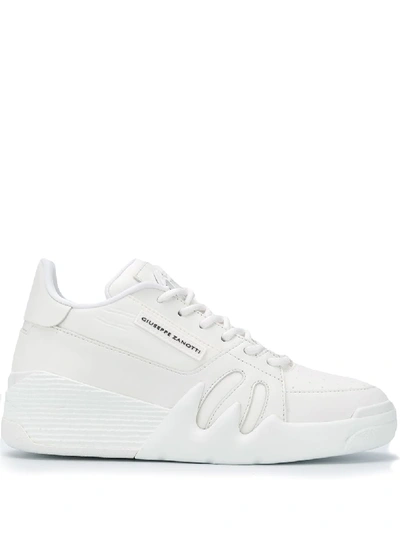 Shop Giuseppe Zanotti Talon Low-top Sneakers In White