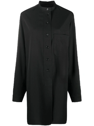 Shop Lemaire Longline Shirt In Black
