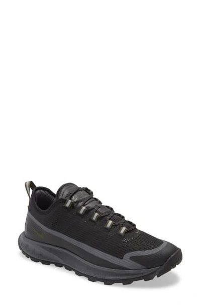 Shop Nike Acg Air Nasu Hiking Shoe In Black/ Cargo Khaki