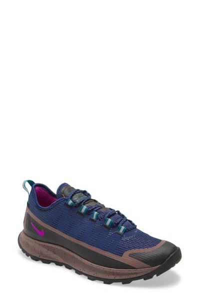 Shop Nike Acg Air Nasu Hiking Shoe In Blue Void/ Vivid Purple