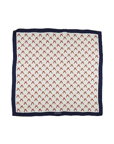 Shop Gucci Square Scarf In Ivory