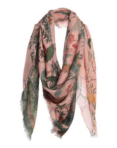 Shop Gucci Square Scarf In Pastel Pink