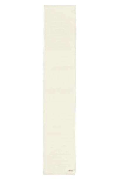 Shop Givenchy 4g Knit Wool Scarf In Ivory