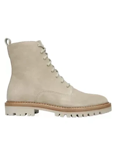 Shop Vince Cabria Lug-sole Suede Combat Boots In Cobblestone