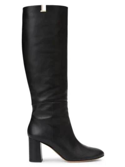Shop Lafayette 148 Vale Knee-high Leather Boots In Black