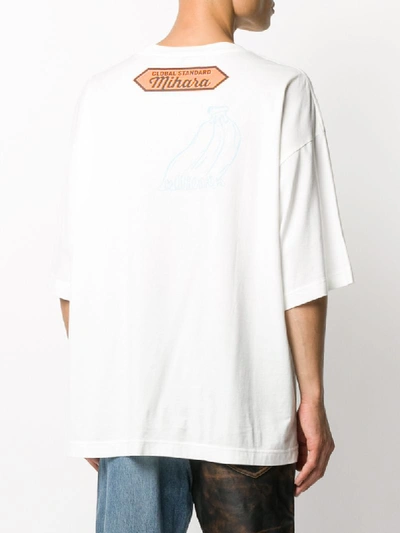 Shop Miharayasuhiro Graphic-print Cotton T-shirt In White