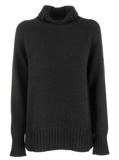 Shop Max Mara Mantova Wool And Cashmere Knit Jumper In Black