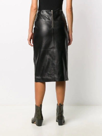 Shop Arma Matte Midi Skirt In Black