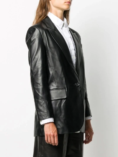 Shop Arma Matte Single-breasted Blazer In Black