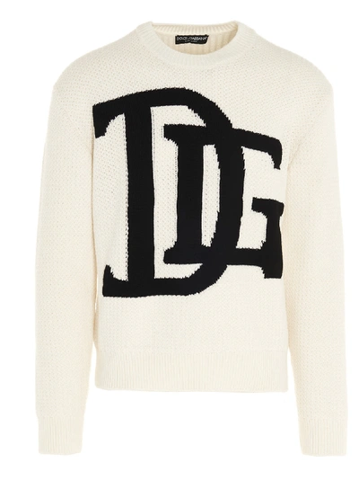 Shop Dolce & Gabbana Sweater In Black & White