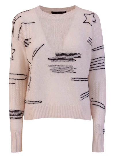 Shop 360 Sweater 360 Cashmere Starlet Sweater In Bianco
