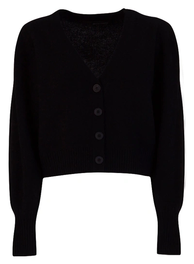 Shop 360 Sweater 360 Cashmere Cropped Cardigan In Nero