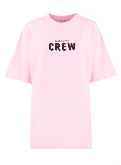 Shop Balenciaga Large T-shirt In Rosa