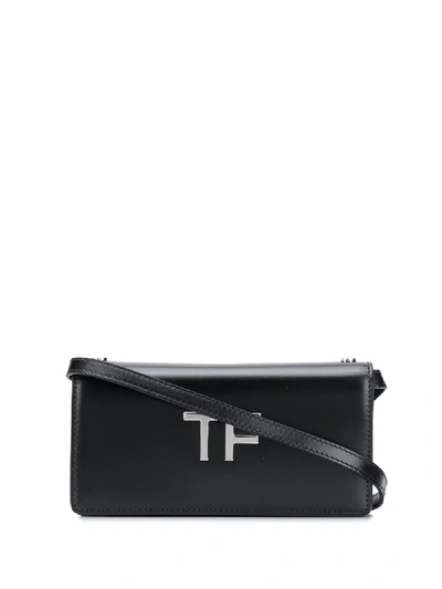 Shop Tom Ford Box Palmellato Mini Bag In Black