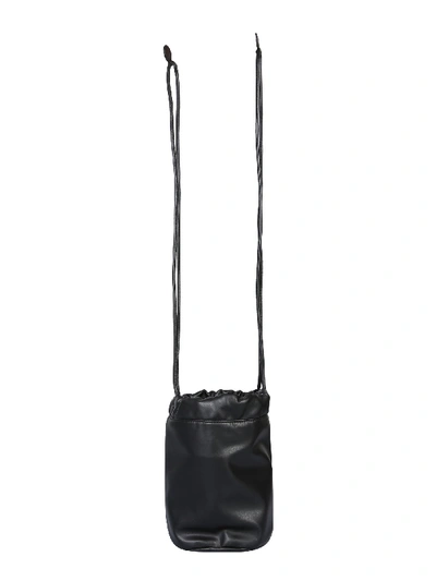 Shop Mm6 Maison Margiela Bucket Bag With Logo In Black