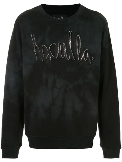 Shop Haculla Zip-detail Cotton Sweatshirt In Black