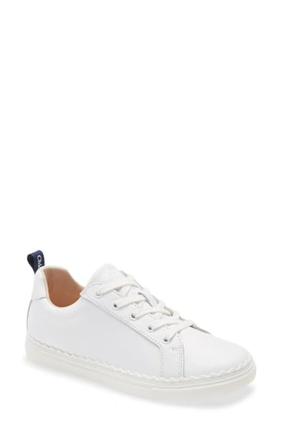 Shop Chloé Mini Me Lauren Low Top Sneaker In 117 Off White