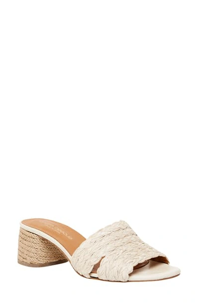 Shop Andre Assous Cadyn Slide Sandal In Beige Fabric