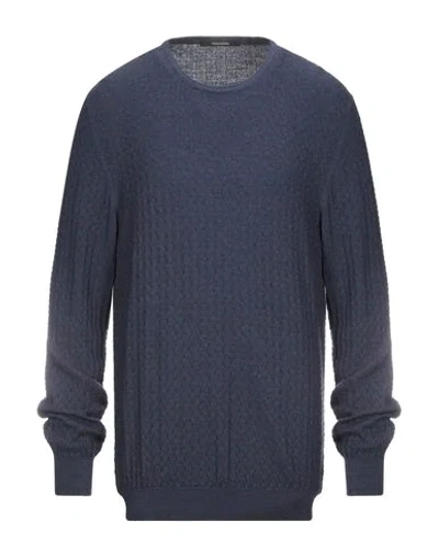 Shop Tagliatore Sweaters In Dark Blue