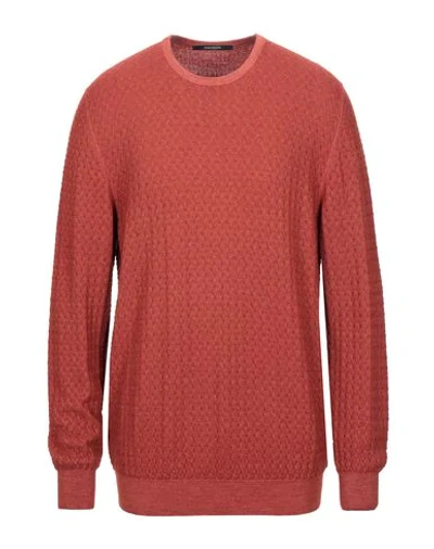 Shop Tagliatore Sweaters In Rust