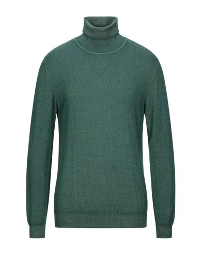 Shop Altea Man Turtleneck Green Size Xl Virgin Wool