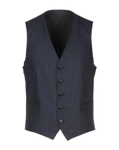 Shop Gucci Suit Vest In Dark Blue