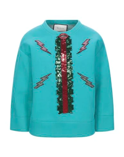 Shop Gucci Sweatshirt In Deep Jade