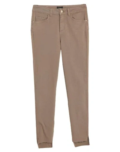 Shop Liu •jo Woman Pants Khaki Size 29 Cotton, Elastane In Beige