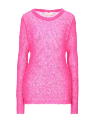 Shop Chiara Bertani Sweaters In Fuchsia