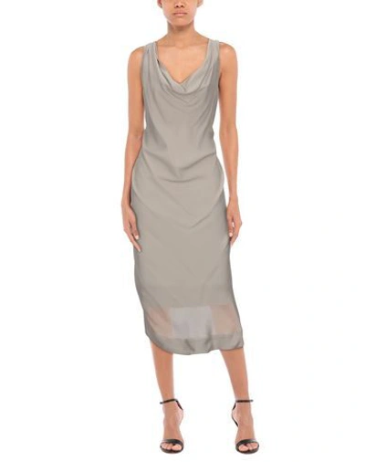 Shop Vivienne Westwood Anglomania Midi Dress In Grey