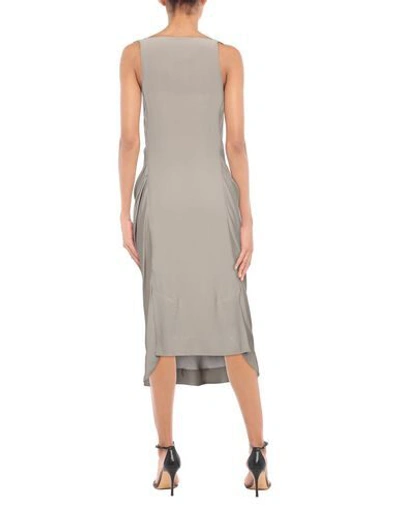 Shop Vivienne Westwood Anglomania Midi Dress In Grey