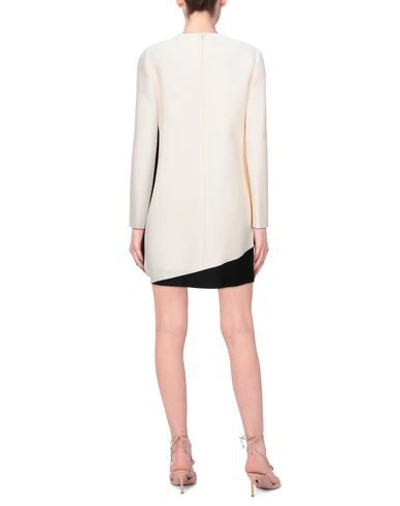 Shop Valentino Short Dresses In Ivory