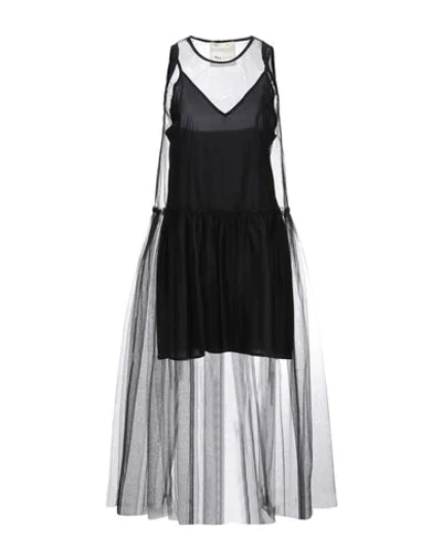 Shop Till.da Till. Da 3/4 Length Dresses In Black