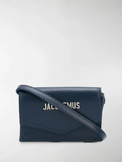 Shop Jacquemus Le Porte Azur Cardholder In Blue