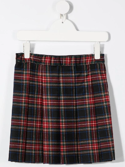 Shop Dolce & Gabbana Check Pattern Mini Skirt In Red