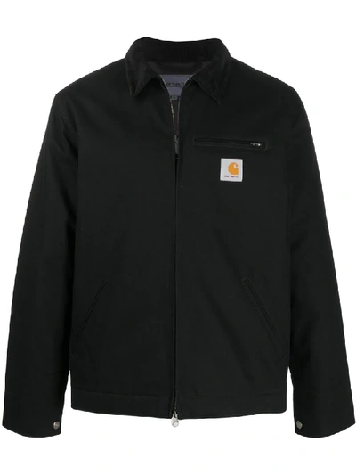 Shop Carhartt Detroit Zip-up Jacket In Black