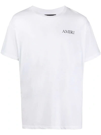 Shop Amiri Logo Print T-shirt In White