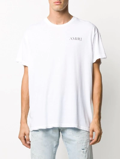 Shop Amiri Logo Print T-shirt In White