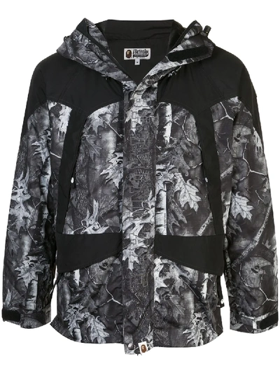 Shop A Bathing Ape Forest Camo Snow Board Jacket In Black