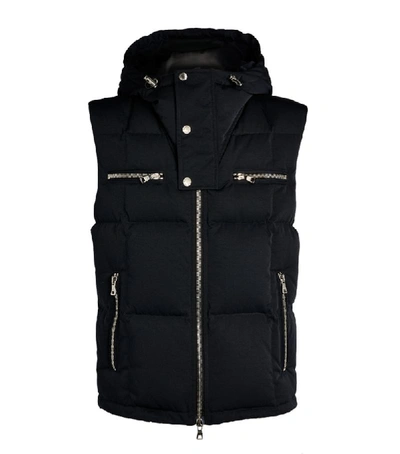 Shop Balmain Padded Logo Gilet