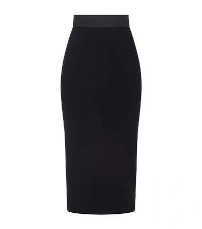 Shop Dolce & Gabbana Contrast-panel Pencil Skirt