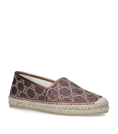 Shop Gucci Canvas Gg Supreme Pilar Espadrilles