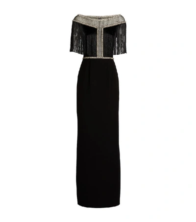 Shop Jenny Packham Fringe-trim Jolene Gown